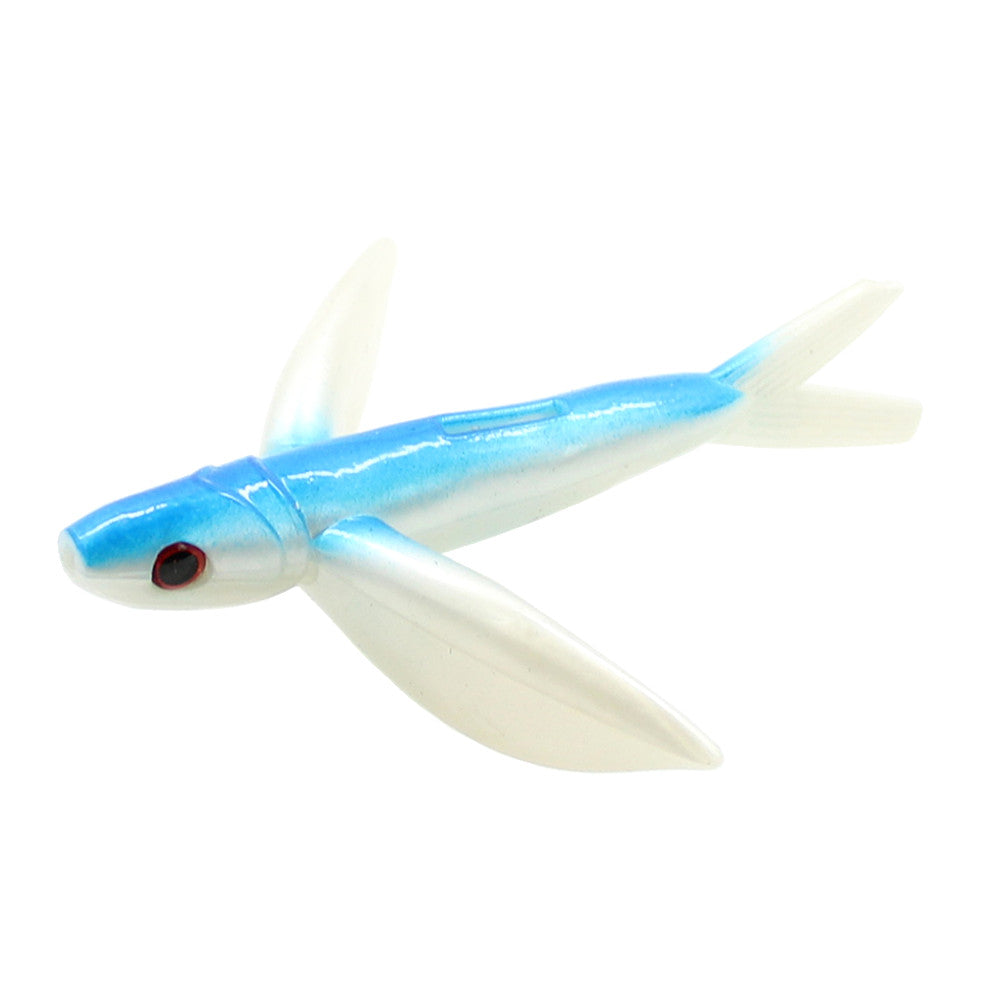 best flying fish lure 8" Yummy Flyer Rigged with Stinger Hook They are also effective rigged with a hook and used as a drop back bait Fish Razr Flying Fish FR504