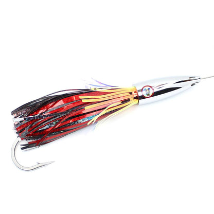 Hiz-Azz Wahoo Lure | Blue Water Candy - Red/Black - Mylar Hiz-Azz Wahoo Lure | Blue Water Candy - Red/Black - Mylar