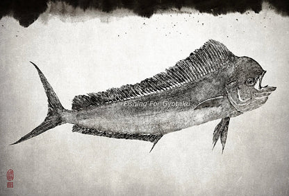 Mahi Mahi Gyotaku by Dwight Hwang