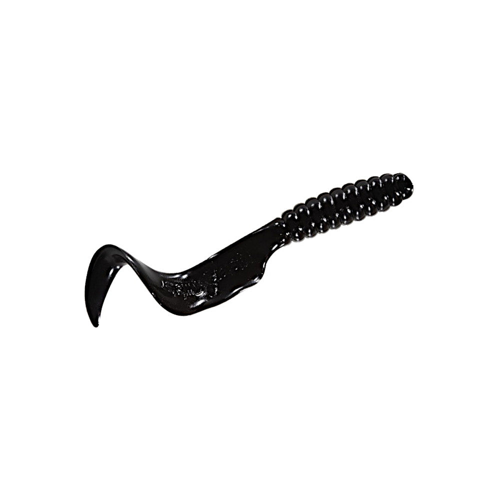 mister twister twister tail grub 4 inch black