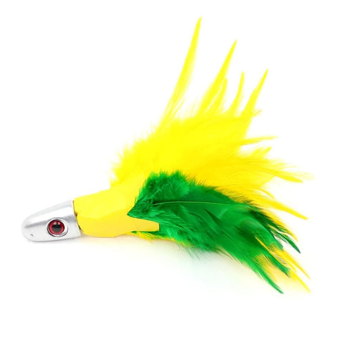 No Alibi Trolling Feather Green Chartreuse