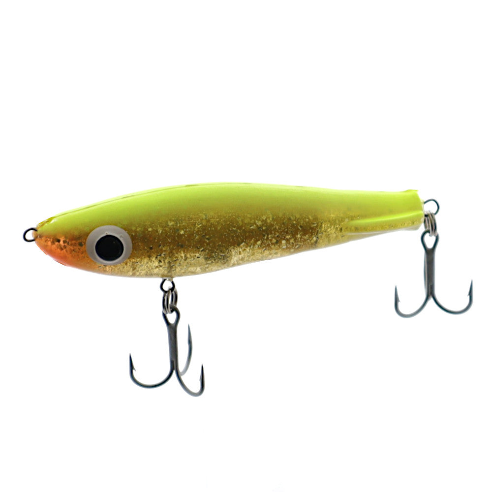 Paul Brown original corky soft twitch bait Chartreuse Gold White Belly