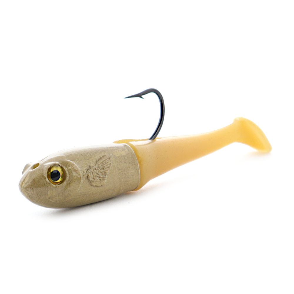 Through Line Swimbait Lure | R&R Tackle - Gold