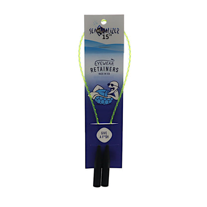 Seaqualizer Recycled Mono Sunglasses Strap Green Yellow Clear