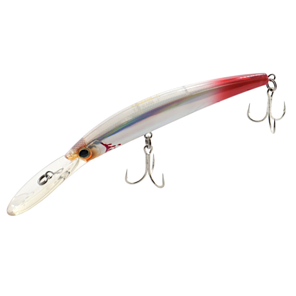 Yozuri Crystal Minnow Deep Diver Bleeding Ghost Shad 