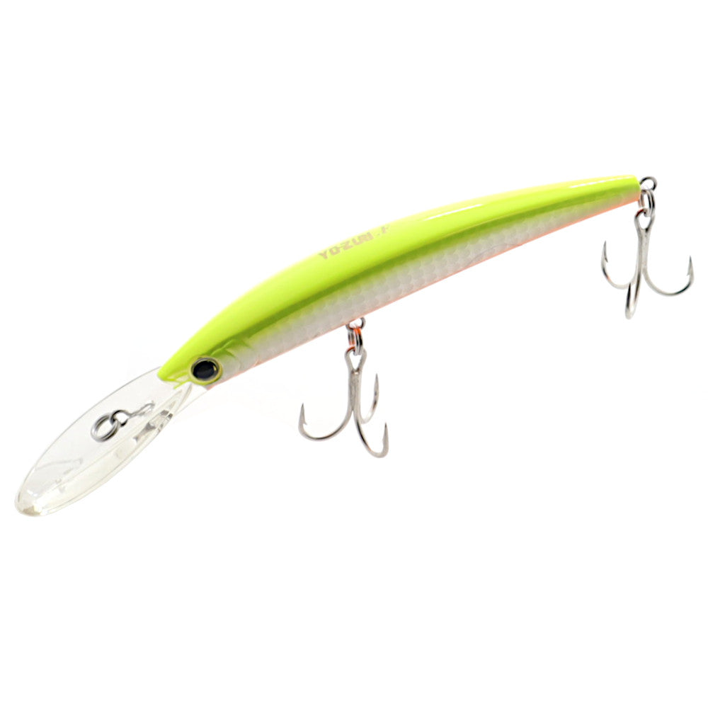 Yozuri Crystal Minnow Deep Diver Holographic Chartreuse