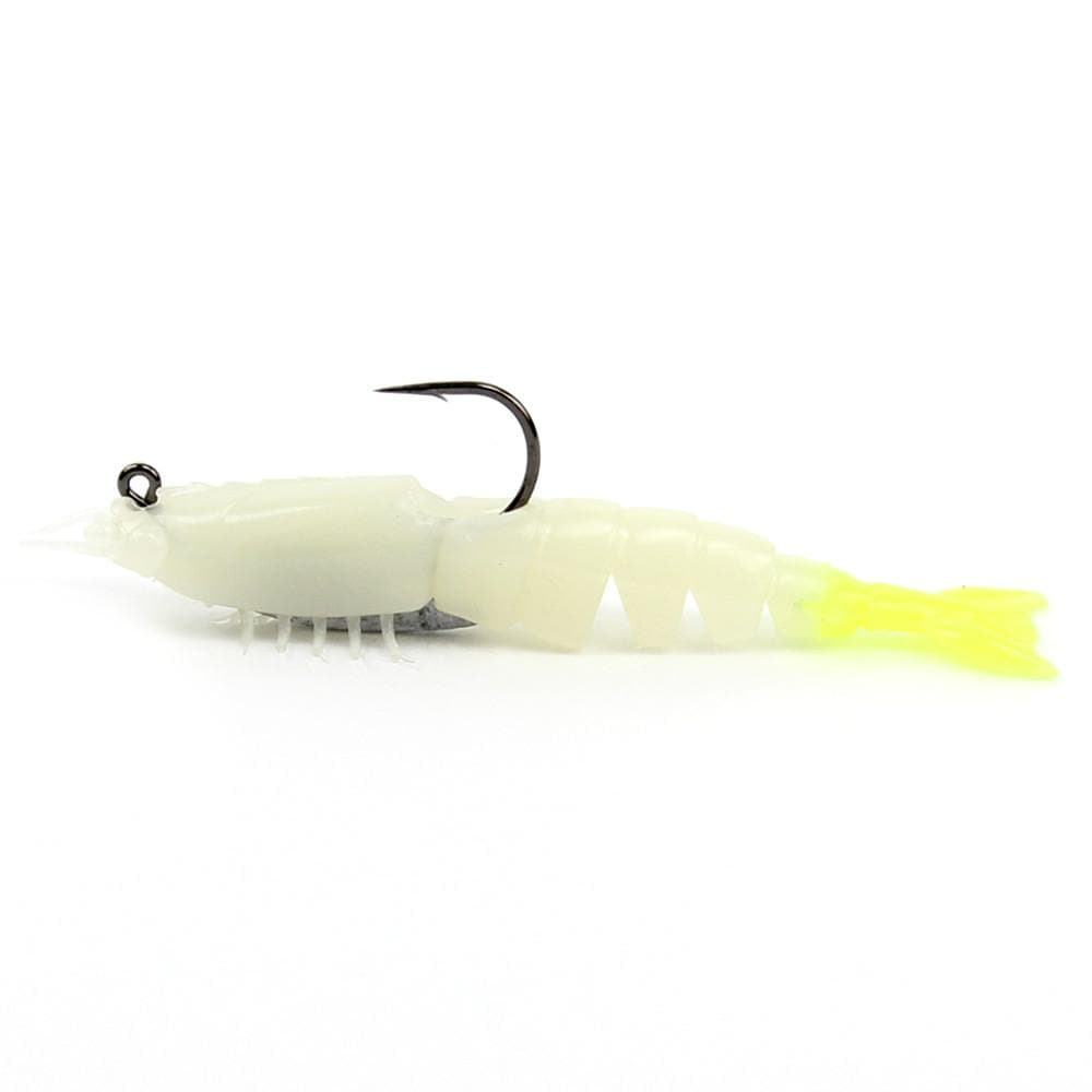 ZMan EZShrimpZ Rigged Glow Chartreuse Shrimp Lure