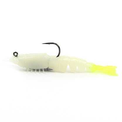 ZMan EZShrimpZ Rigged Glow Chartreuse Shrimp Lure